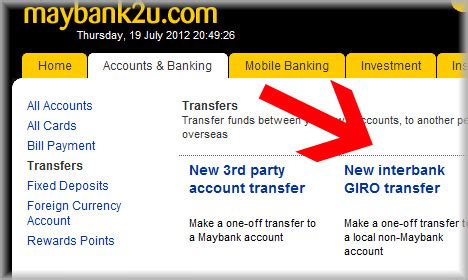 Today, i will show you how to transfer money from maybank to public bank through the maybank2u.com step by step. How to transfer money from Maybank to Public Bank