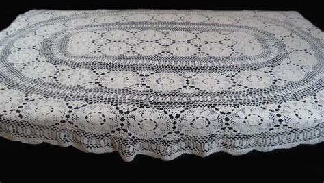 Oval Crochet Tablecloth