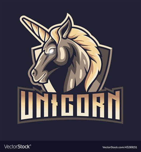 Unicorn Mascot Logo Royalty Free Vector Image Vectorstock