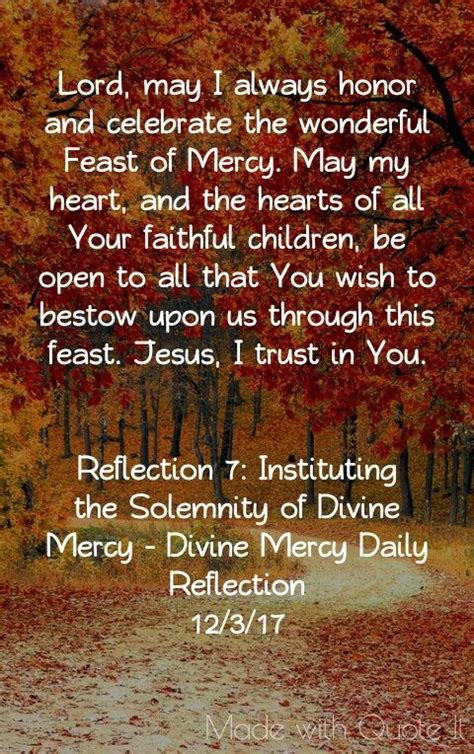 Divine Mercy Daily Reflection 7 Daily Reflection Divine Mercy May I