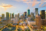 Downtown Houston skyline in Texas ~ Photos ~ Creative Market