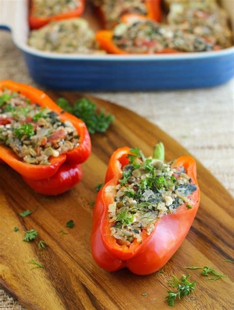 Mediterranean Quinoa Stuffed Peppers Making Thyme For Health