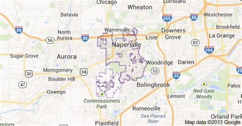 Naperville Il Zip Code Map Map