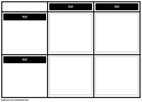 2x2 Grid Storyboard By Storyboard Templates
