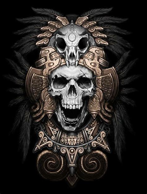 Pin By Tony Jaksitz On Skulls And Such Aztec Tattoo Aztec Art Mayan