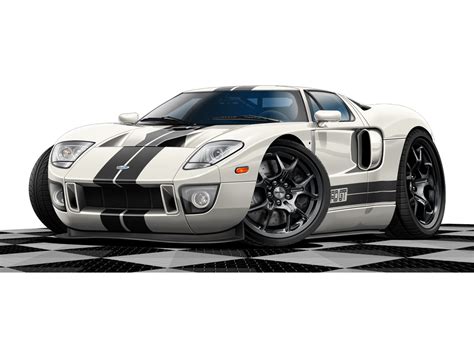 Racedeck 05 Ford Gt Sticker Racedeck Garage Floors