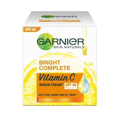 Garnier Bright Complete Vitamin C Spf40pa Serum Cream 45g
