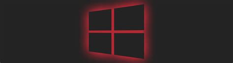 1235x338 Windows 10 Logo Red Neon 1235x338 Resolution Wallpaper Hd Hi