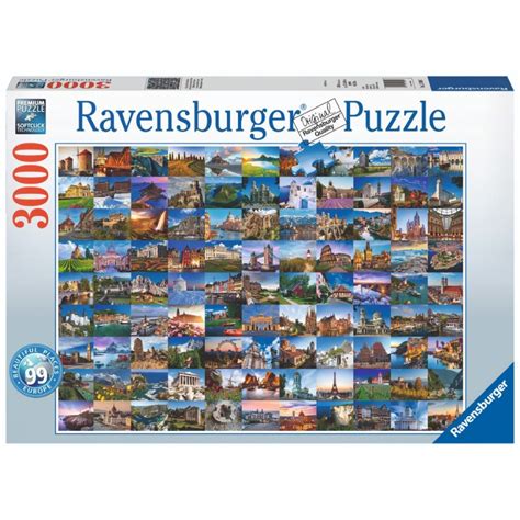 Ravensburger Puzzle 3000 Piece 99 Beautiful Places Of Europe Toys