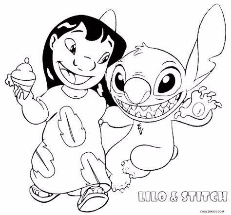 Best collection of lilo and stitch coloring pages. Kleurplaten Lilo En Stitch Printable Lilo and Stitch ...