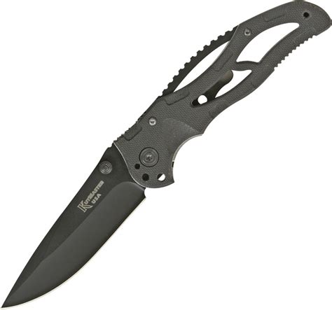 km191 kutmaster black monster linerlock pocket knife