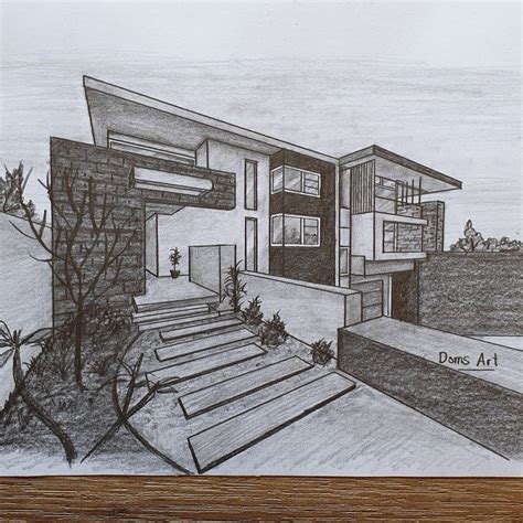 Sintético 97 Foto Dibujos De Casas Modernas A Lapiz Alta Definición