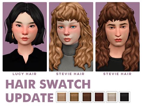The Sims More Hair Color Swatches Mod Platinumhon
