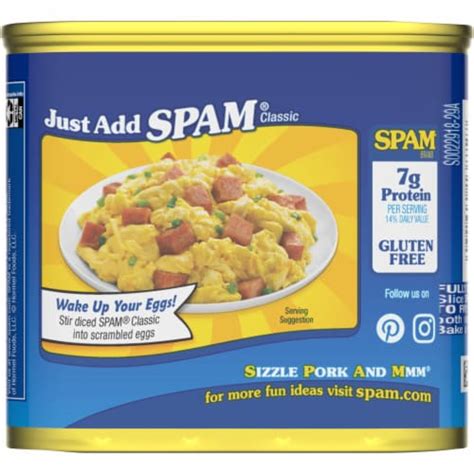 Spam Classic Canned Meat 12 Oz Pay Less Super Markets