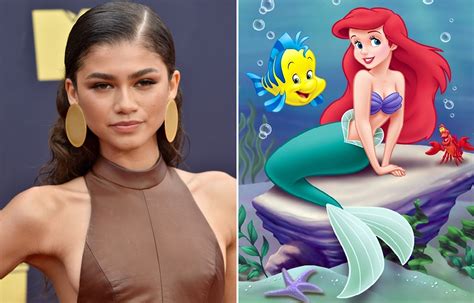 zendaya to play ariel in the little mermaid live action remake girlfriend
