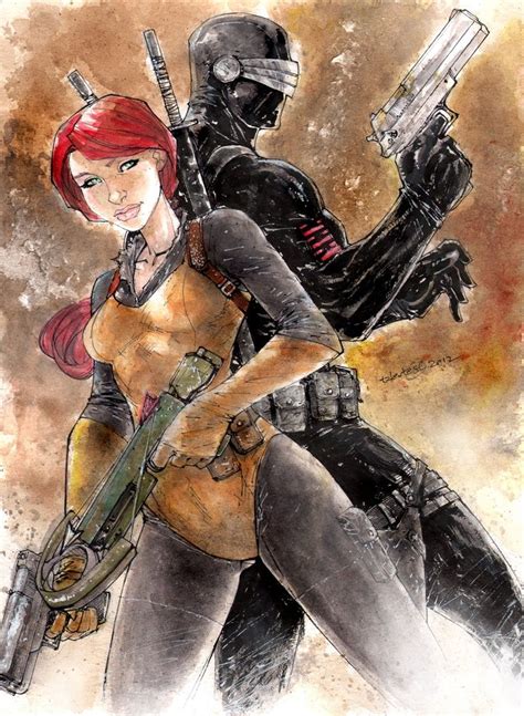 Snake Eyes And Scarlett Scarlett And Snake Eyes Cool Art Pinterest