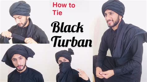 How To Tie Black Turban Easy Full Tutorial Punjabi Headscarf