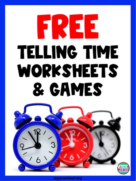 Free Telling Time Worksheets And Games Telling Time Worksheets