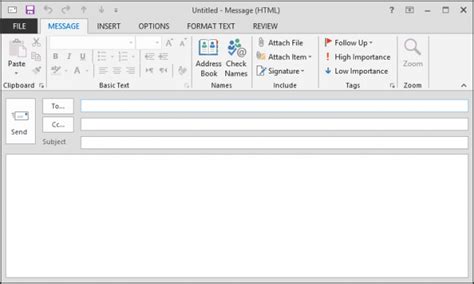 How To Compose And Send Email In Outlook 2013