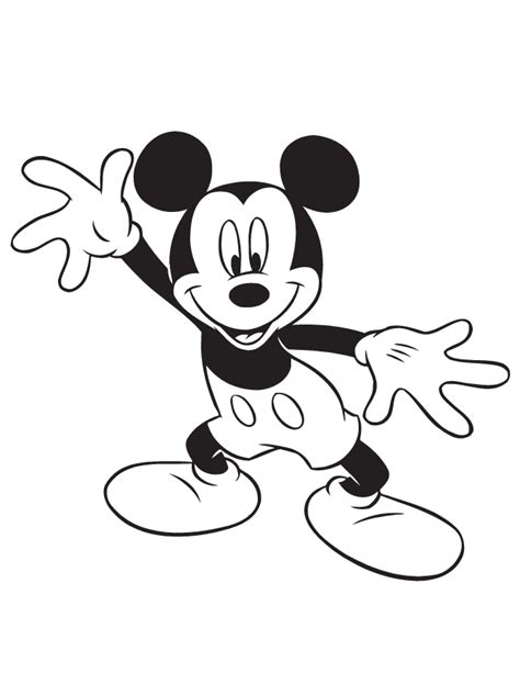 Coloring for girls and boys. Mickey Mouse Coloring Pages - Z31