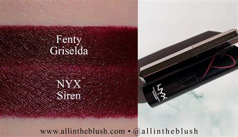 Fenty Beauty Griselda Mattemoiselle Plush Matte Lipstick Dupes All In