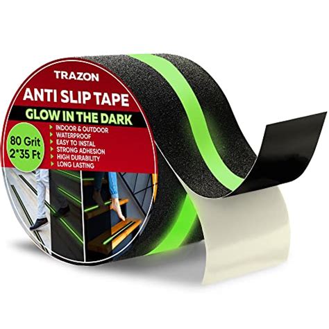 Grip Tape Glow In Dark Stripe Heavy Duty Anti Slip Tape For Stairs