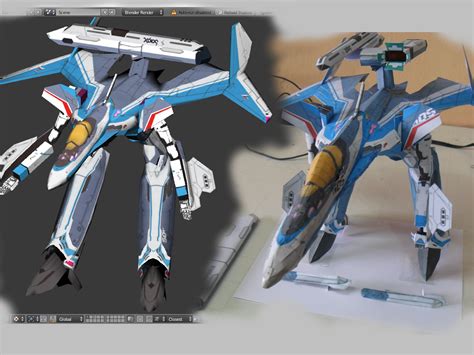 Macrami Collections Vf 31 Macross Delta 3d Modeling And Papercraft