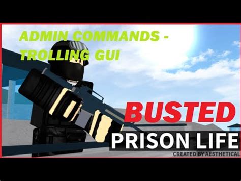 Prison Life Trolling Gui Script With Admin Commands PASTEBIN YouTube