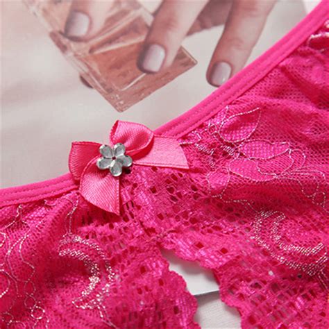 Sexy Lingerie Womens Panties Open Crotch Sexy Thongs G Strings See