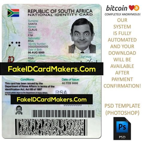 Fake Id Template South Africa Gadgetsubtitle