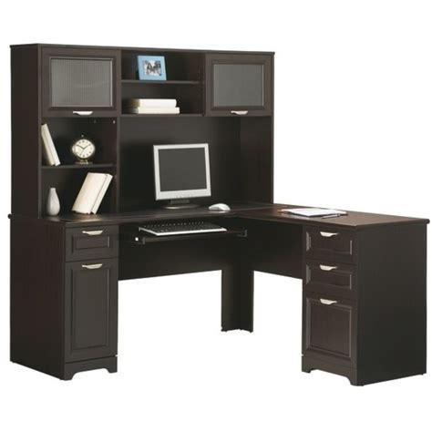 Realspace Magellan 59w L Shape Corner Desk Espresso Corner And L