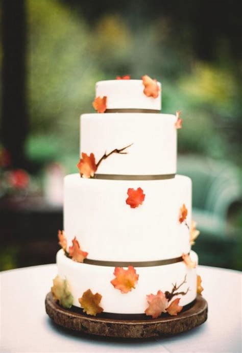 Fall Wedding Cake Trends Weddbook