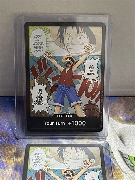 One Piece Card Game Don Card Luffy Your Turn 1000 English 🚚💨 Fast