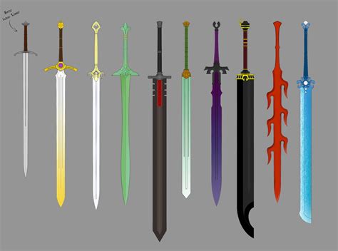 Great Swords By Ronin Ink Colored By Theabyssalsymphony On Deviantart