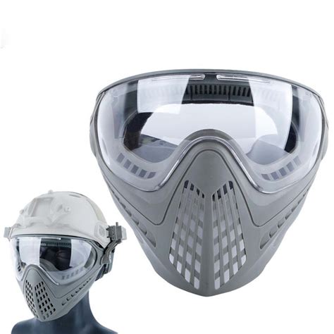 Wholesale Airsoft Paintball Masks With Glasses Hunt Full Face Mask Outdoor Sports Nylon