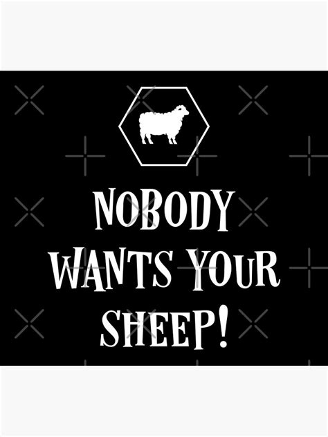 Nobody Wants Your Sheep Funny Boardgames Poster For Sale By