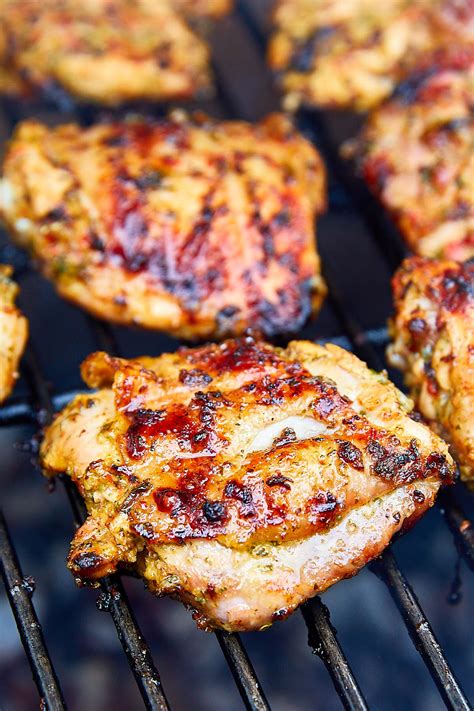 Grilled Chicken Thighs Skin On Craving Tasty