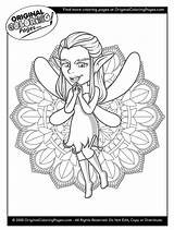 Coloring Fairy Tale Magical Fairies sketch template