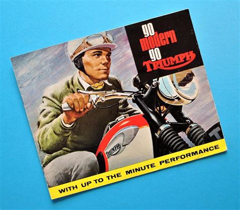 1966 Triumph Motorcycle Brochure T120 Bonneville Tr6 Trophy 5ta T100 6t