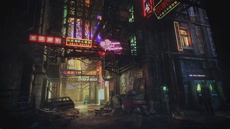 Cyberpunk Scene Production With Unity And Blender Cyberpunk Building