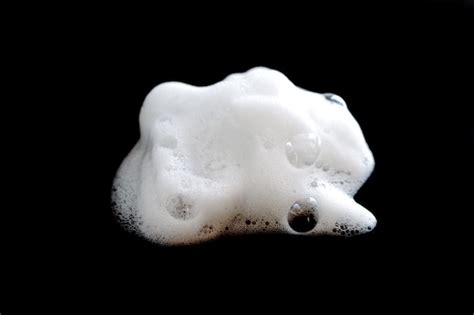 Premium Photo White Foam With Bubbles From Soap Cleanser Or Shampoo