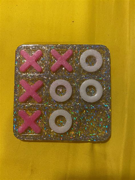 Pink And White Tic Tac Toe Etsy