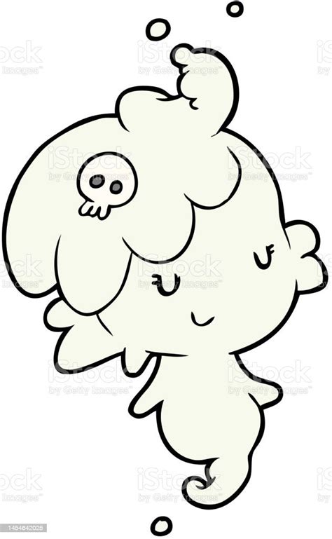 Cute Cartoon Ghost Girl Stock Illustration Download Image Now Art
