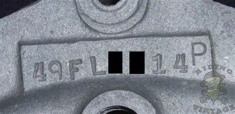 Vehicle identification number (v.i.n.) is located on the engine crankcase and is the same as the number located on frame steering head. Deciphering Harley's VIN Numbers 1936 - 1964 ~ Riding Vintage