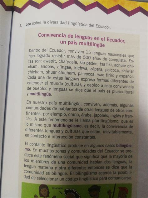 Convivencia De Lenguas En El Ecuador Un Pais Multilinguee