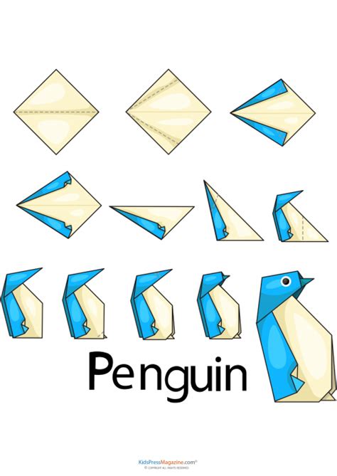 Easy Origami Penguin