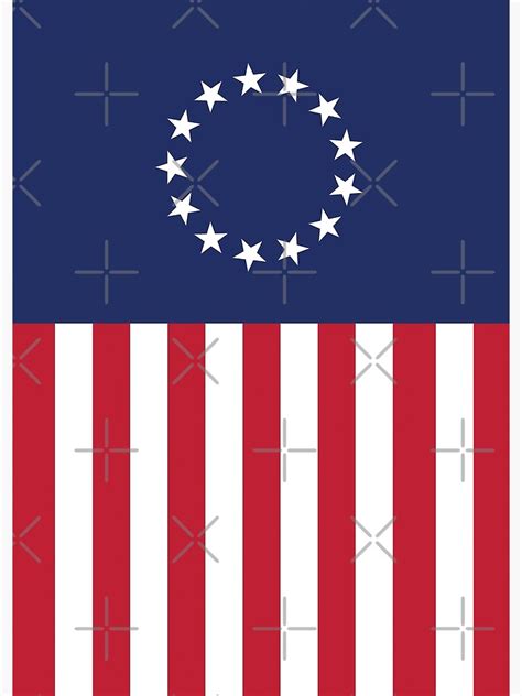 Betsy Ross Flag Usa America United States 1777 Thirteen Colonies Maga