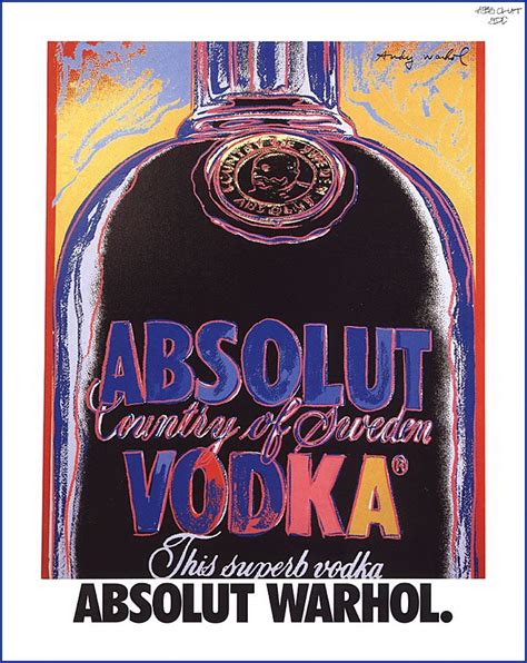 Absolut Vodka Posters Posters De Arte Pop Arte Pop De Andy Warhol