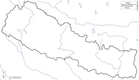 Nepal Free Map Free Blank Map Free Outline Map Free Base Map Coasts
