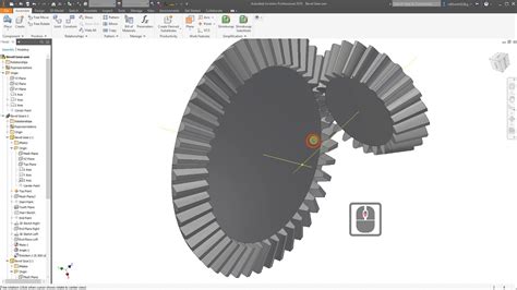 Create And Rotate Bevel Gear In Autodesk Inventor Youtube